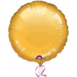 Globo Círculo Foil en Oro 18"/45 cm.