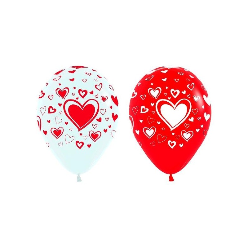 Globo R12"Corazones