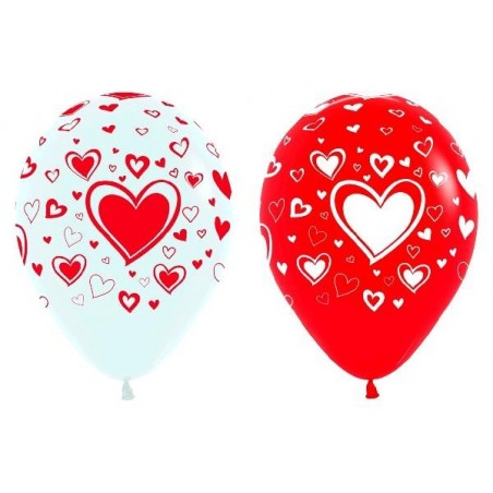 Globo R12"Corazones