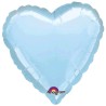Globo Corazon Foil Azul 32"Gigante