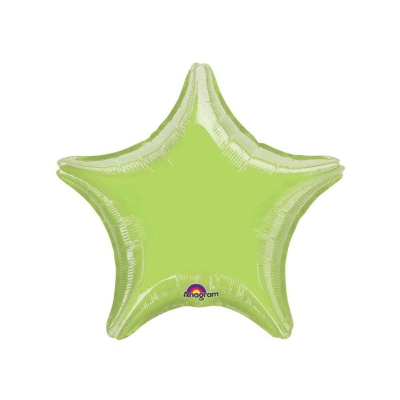 Globo Estrella Foil Lima 32"Gigante