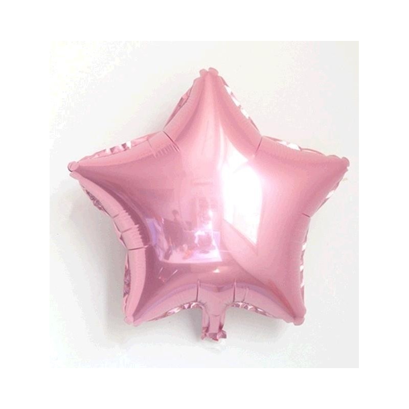 GLOBO ESTRELLA FOIL ROSA  PERLA 19"