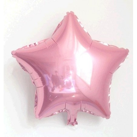 GLOBO ESTRELLA FOIL ROSA...