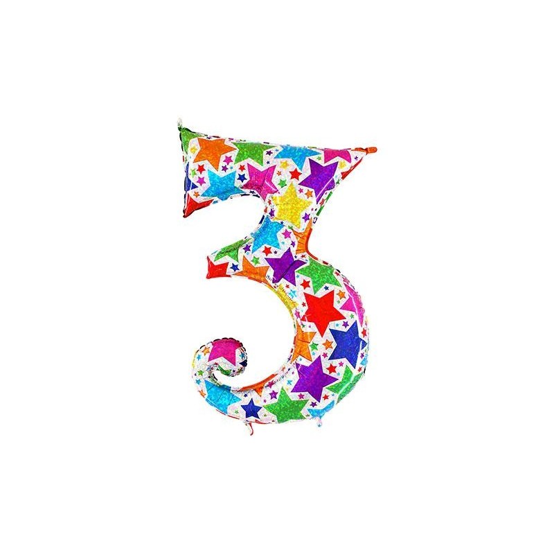 Globo Nº3 Holográfico 40"102 CM.