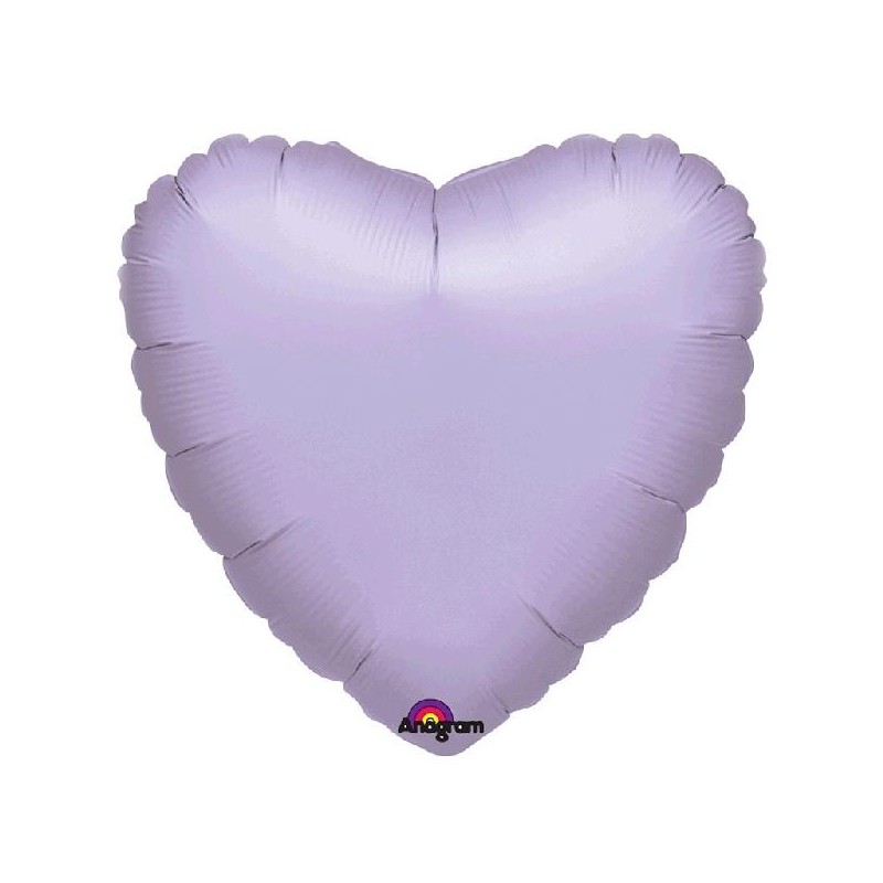 Globo Corazon Lila 18" 45 cm.