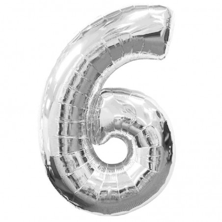 Globo Número 6 en Color...