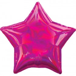 Globo Estrella Fucsia Iris 48 cm.