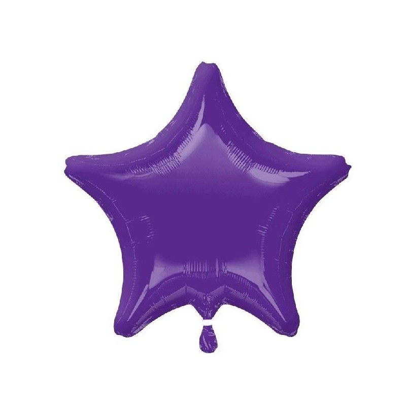 Globo Estrella Morado Quartz19"/48cm.