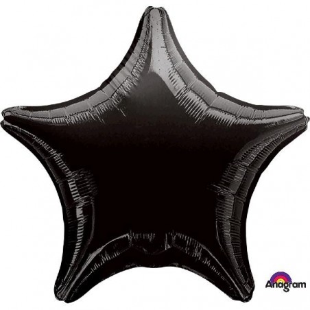 Globo Estrella Negro 19"/48cm.
