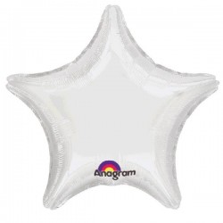 Globo Estrella Blanca 19"/48cm.