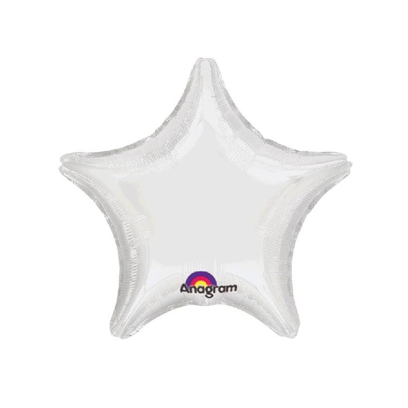 Globo Estrella Blanca 19"/48cm.