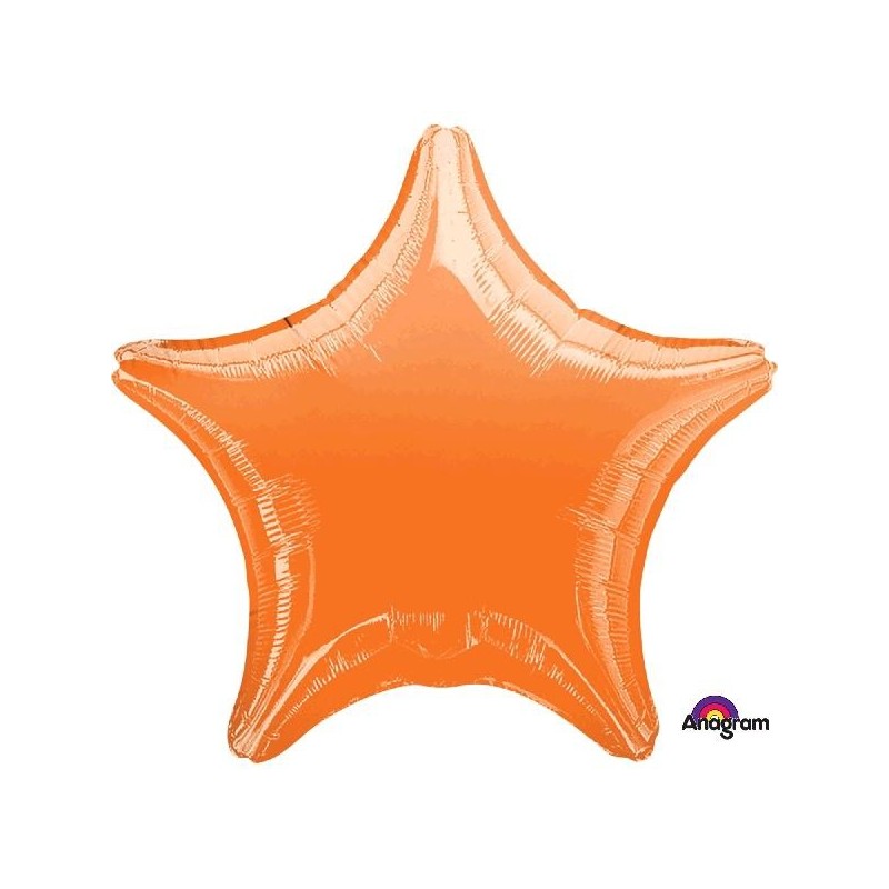 Globo Estrella Naranja 19"/48cm.
