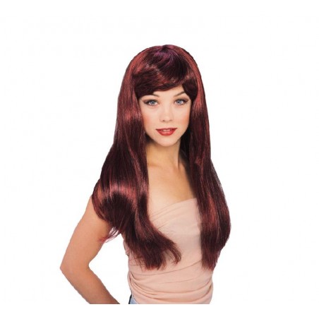 PELUCA GLAMOUR PELIROJA