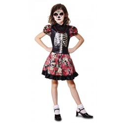 Disfraz de Niña Día de los Muertos para niña