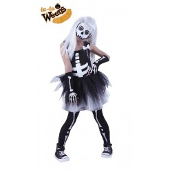 Disfraz de Esqueletita para niña