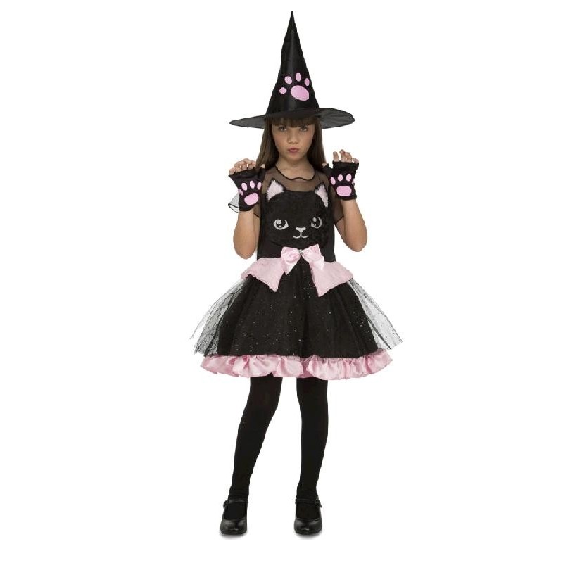 Disfraz de Bruja Gatito para niña