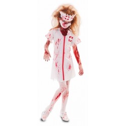 Disfraz de Enfermera Zombie para niña