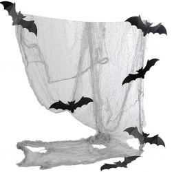 Tela Andrajosa con 6 Murciélagos 75 x 300 cm.