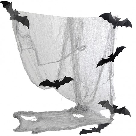 Tela Andrajosa con 6 Murciélagos 75 x 300 cm.