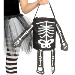 Cesta en Forma de Esqueleto 20x15 cm.