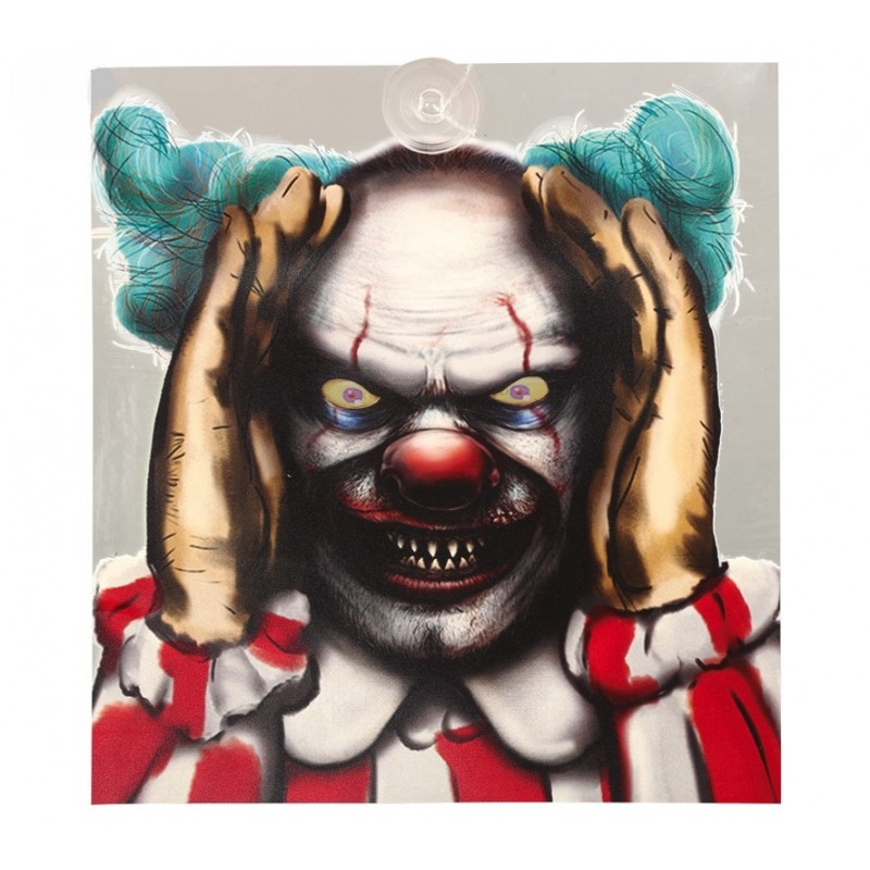 Decoración Cara de Payaso con Luz 28x312 cm.