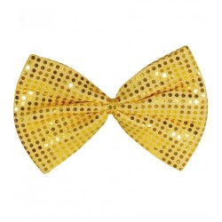 Pajarita Lentejuelas Oro 30cm.