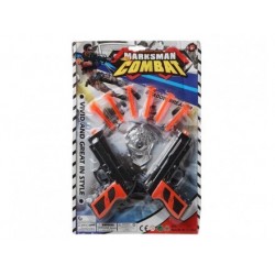 Set carton de policia con 2 pistolas