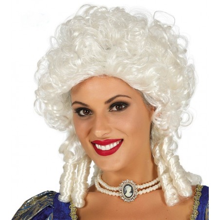Peluca Marquesa Blanca de  Epoca