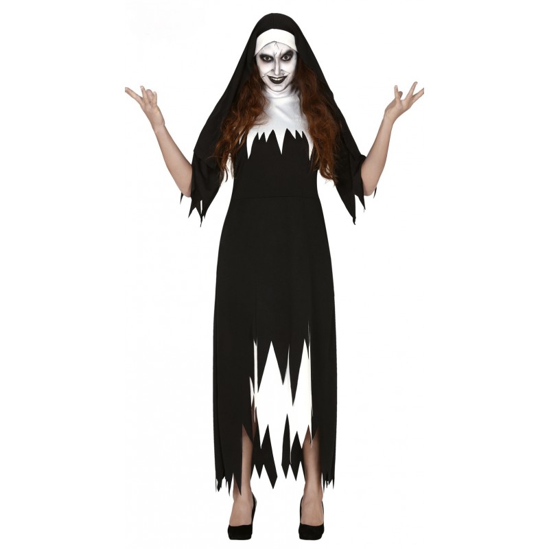Disfraz de Monja Zombie para mujer T-L (42-44)