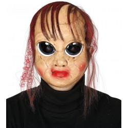 Máscara de Muñeca Rota con Pelo