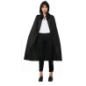 Capa Negra con Capucha de Punto 100 cm.