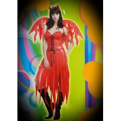 DISFRAZ ANGEL INFIERNO MUJER