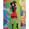 DISFRAZ BRUJA SEXY ROJO Y NEGRO