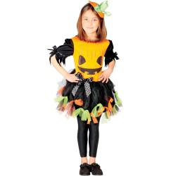 DISFRAZ CALABAZA VESTIDO NIÑA 5-6 AÑOS