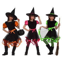 DISFRAZ BRUJITA CINTA COLOR 7-9 AÑOS