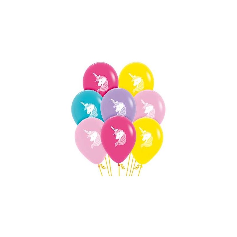 Globo Unicornio Látex 12 unid.