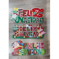 Cartel Feliz Navidad Surtido