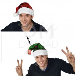 Gorro de Papa Noel Lentejuelas Bicolor