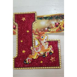 Guirnalda de Feliz Navidad 3 m.