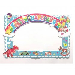 Marco Photocall Feliz Cumple Azul