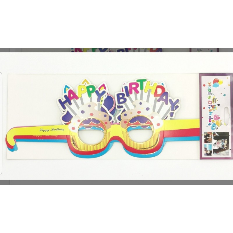 Gafas Happy Birthday 6 unid.