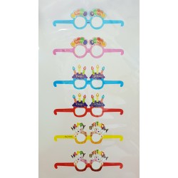 Gafas Happy Birthday 6 unid.