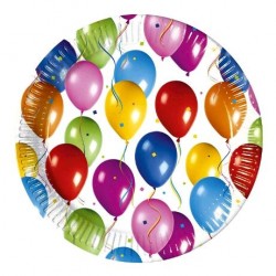 PLATOS GLOBOS 10 UNID.