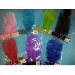 Cinta de Charleston Pluma Avestruz Surtida