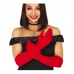 Guantes Rojos Largos 42 cm.