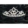 Tiara Plata Metal con Piedras