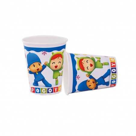 Vasos Pocoyo y Niña 8 un.