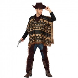 Disfraz Vaquero Poncho para adulto