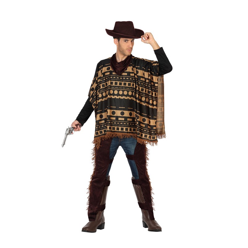 Disfraz Vaquero Poncho para adulto