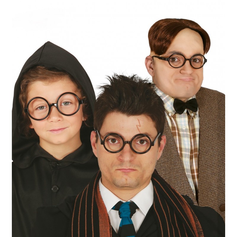 Gafas Redondas Negras sin Cristal